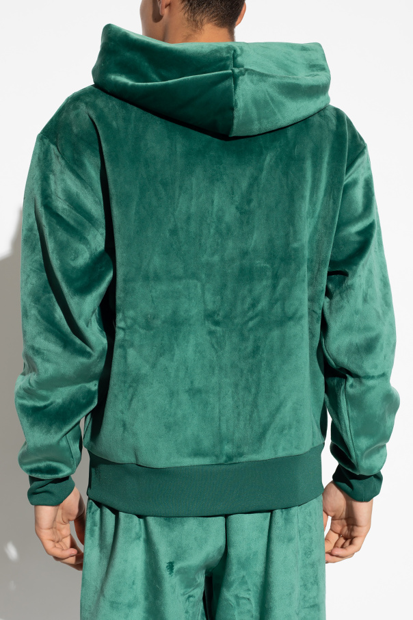 SchaferandweinerShops Ukraine Green Velour hoodie ADIDAS Originals adidas